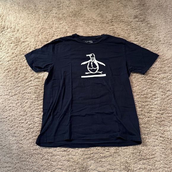 Penguin Navy Blue/Black T Shirt Size Large (L) - Picture 1 of 1